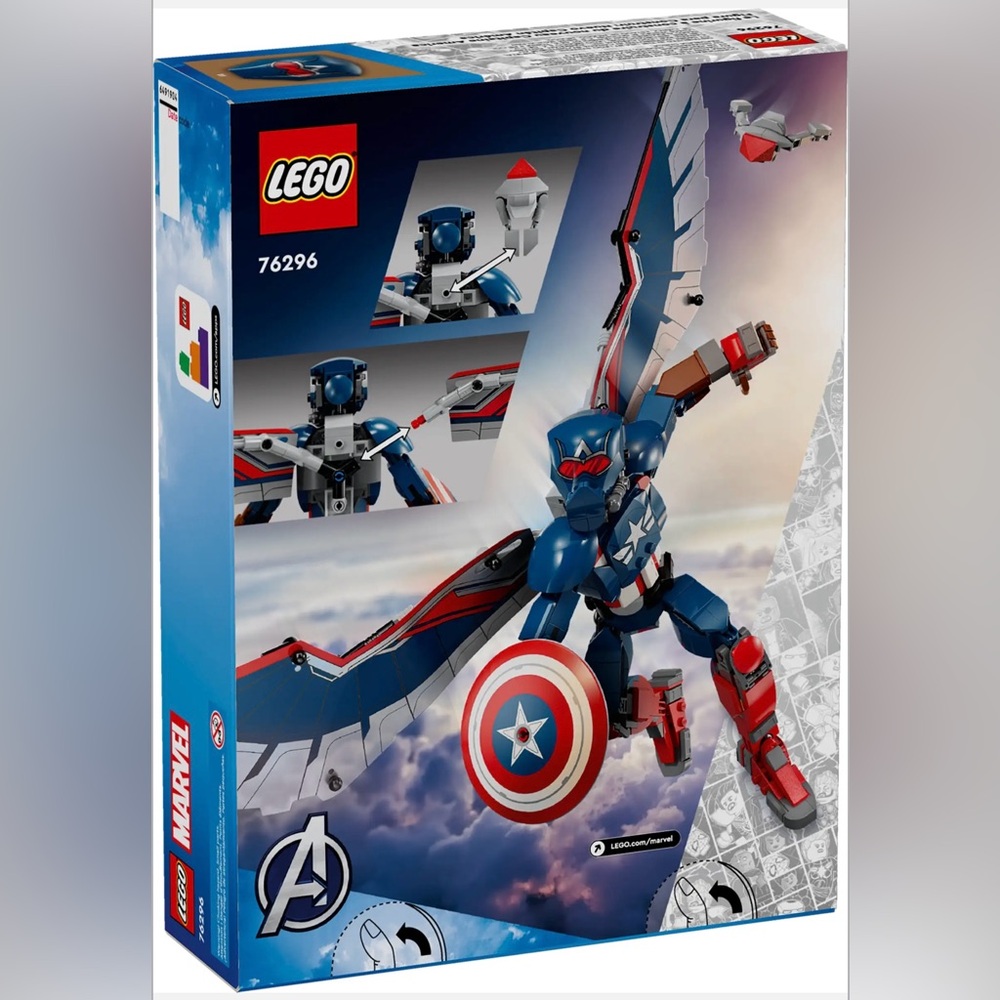 New LEGO Marvel Super Heroes 76296 New Captain America Construction Figure - Picture 9 of 9